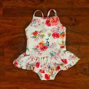 Floral One-Piece Swimsuit 12M